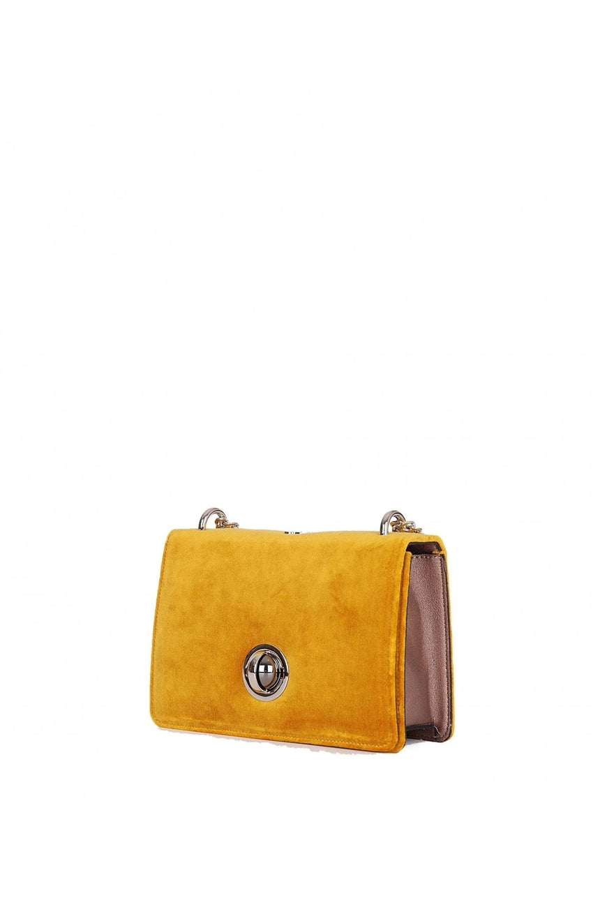 Günlük Zincirli Çapraz Kadın Çantası Lacivert Kadife