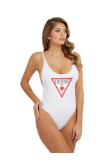 Guess One Pıece Kadın Mayo Pure White