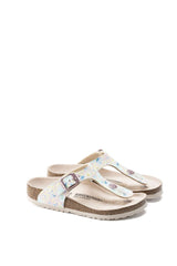 Birkenstock Unisex Kids Gizeh Bfdd Summer Floral Terlik Light Rose