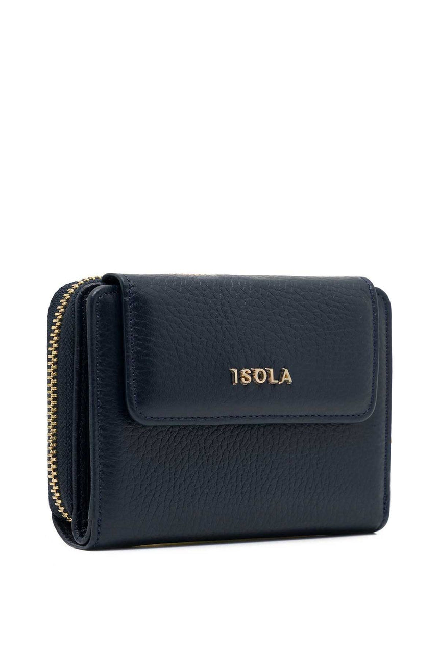 Isola Wendy Kadın Hakiki Deri Cüzdan Lacivert