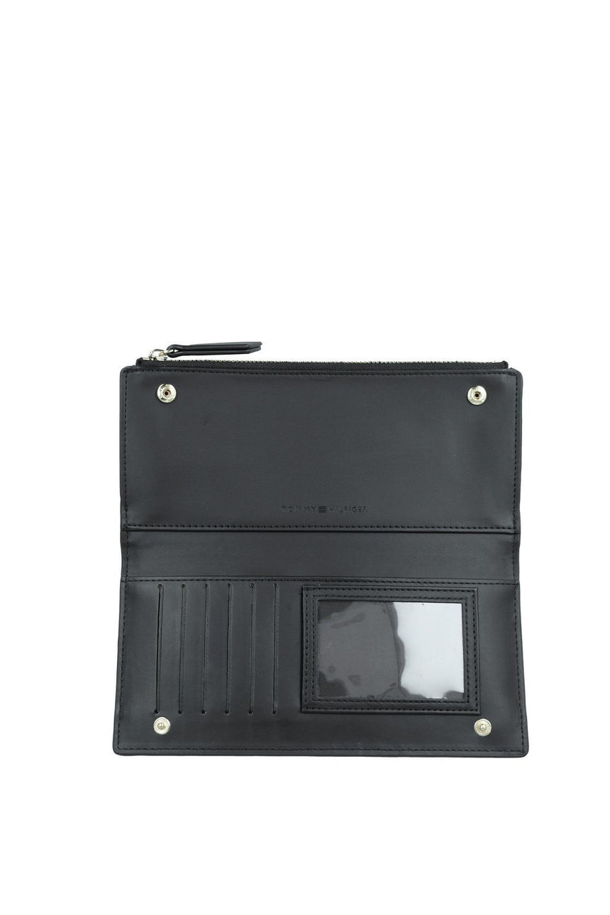 Tommy Hilfiger Seasonal Slim Kadın Cüzdanı Black