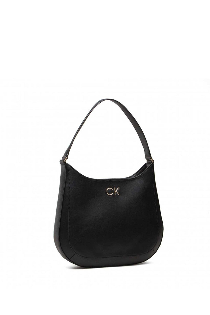 Calvin Klein Re-Lock Hobo Kadın Omuz Çantası CK Black