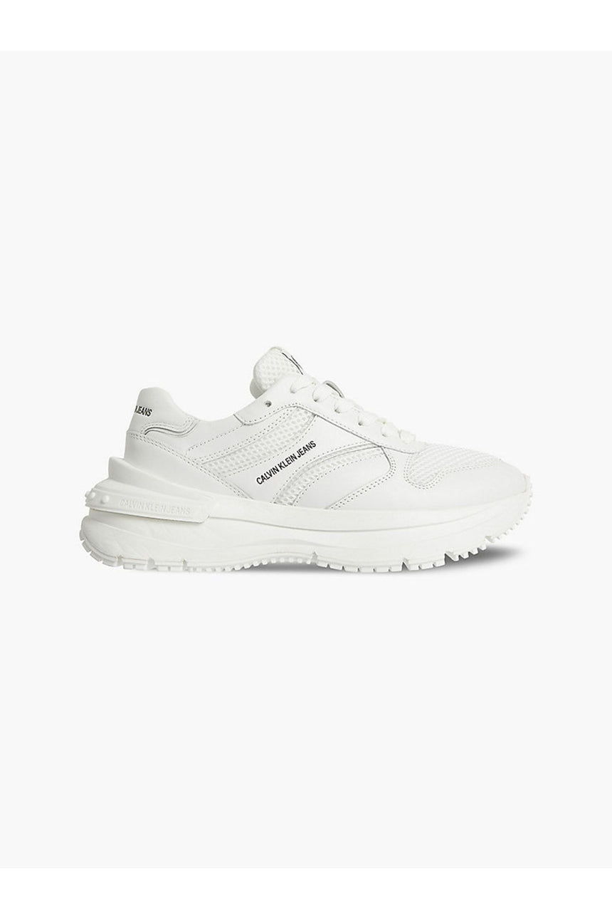 Calvin Klein Runner Laceup Snap Wn Kadın Sneaker Triple White - WHITE