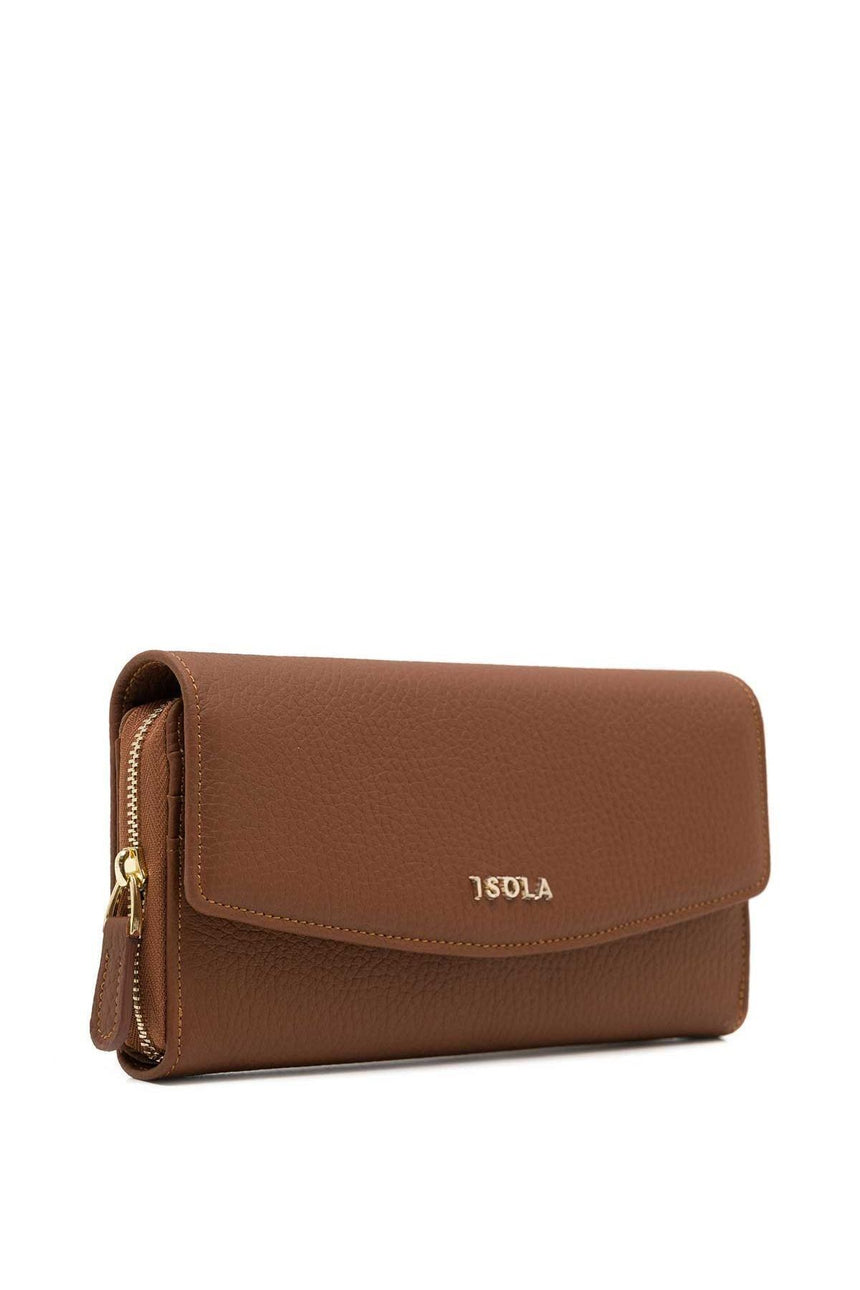 Isola Taylor Hakiki Deri Kadın Cüzdanı Taba