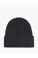 Calvin Klein Daddy Wool Rib Beanie Bere Black