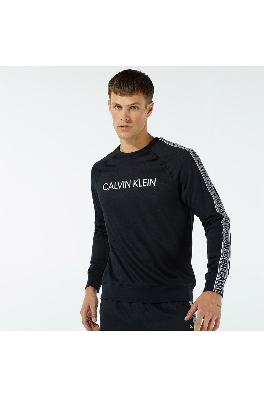 Calvin Klein PW - Pullover Erkek Sweatshirt Ck Black/Bright White