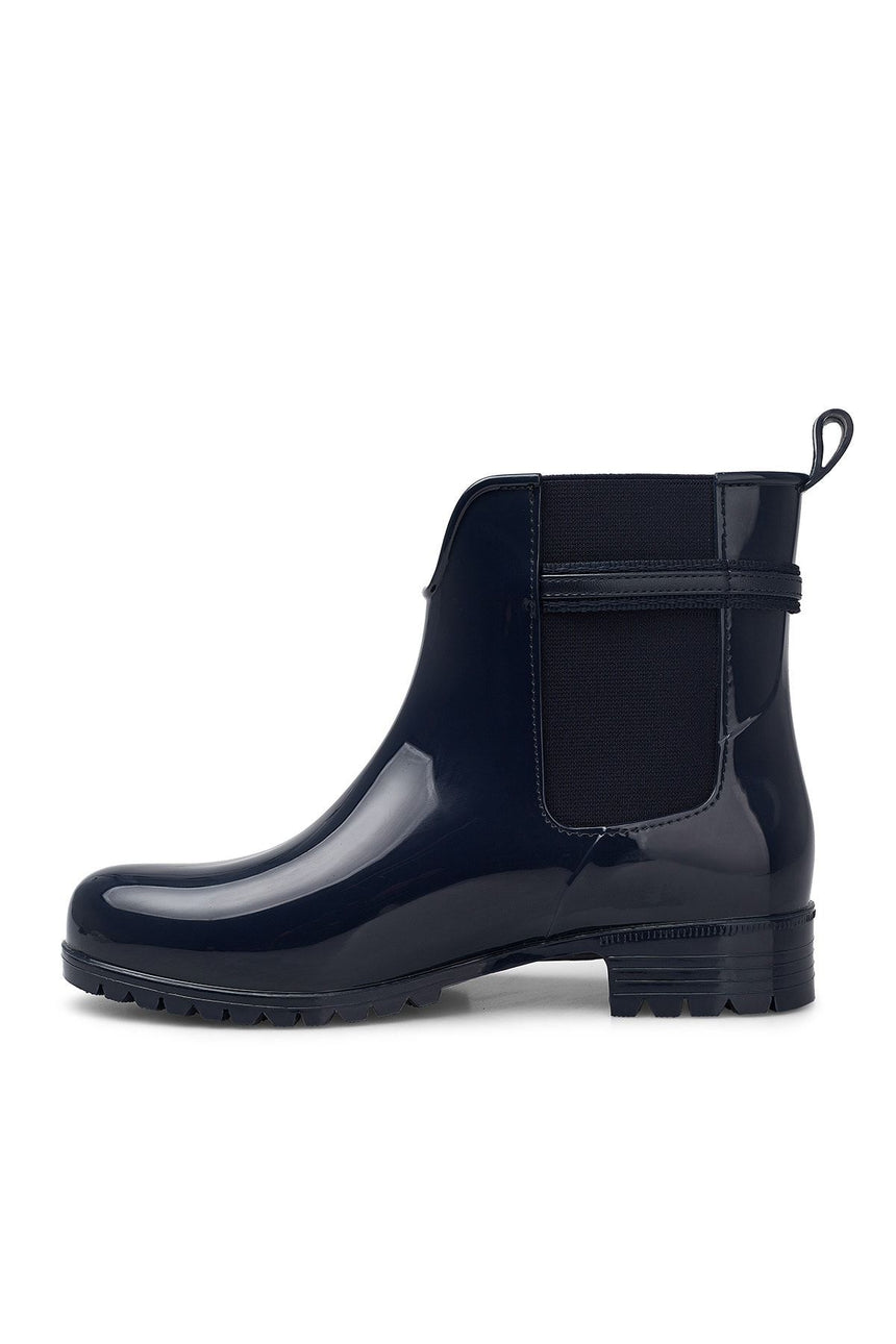 Tommy Hilfiger Block Branding Rainboot Kadın Yağmur Botu Navy Blue