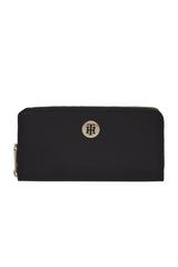 Tommy Hilfiger Large Monogram Kadın Cüzdanı Tommy Navy - Monogram