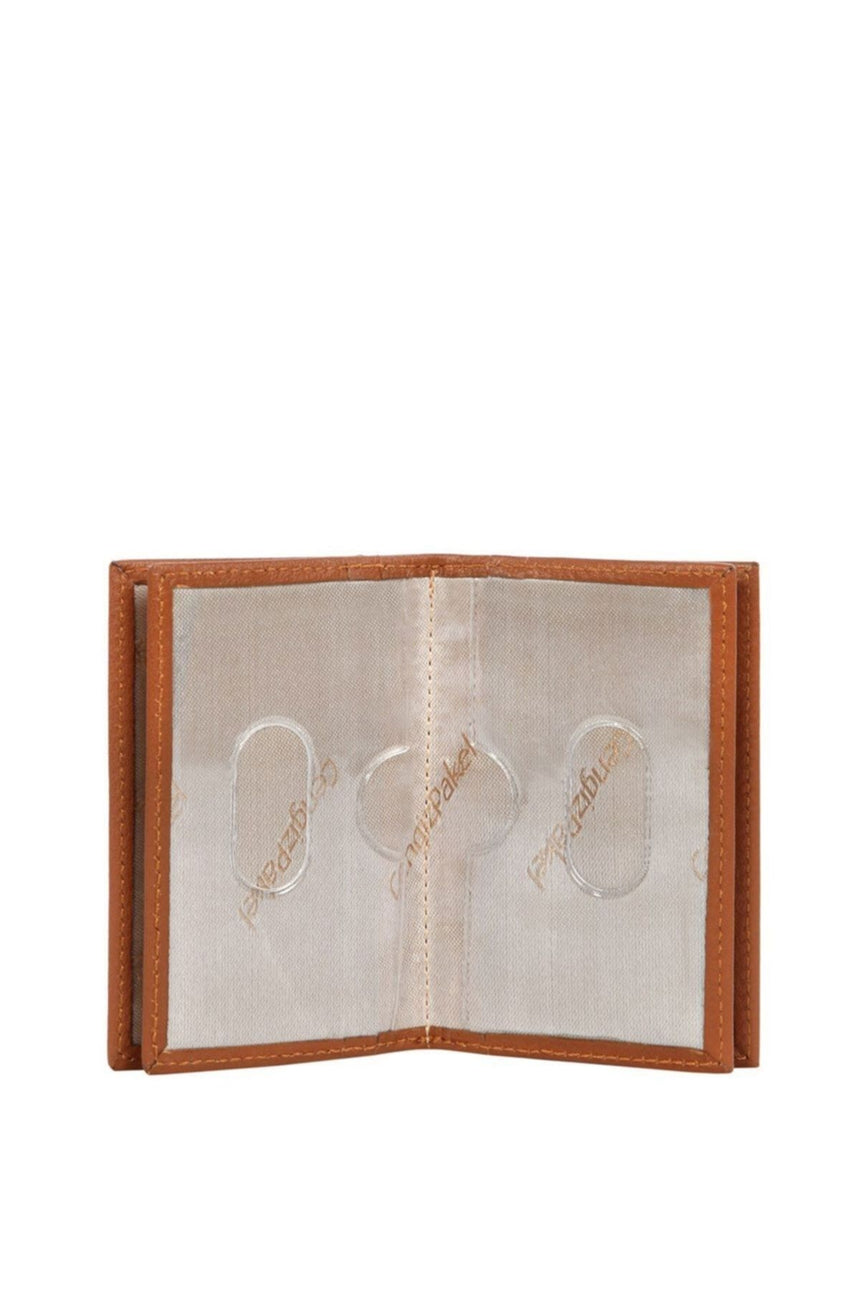 Cengiz 4 Blok Şeffaf Bölmeli Erkek Portföyü Taba