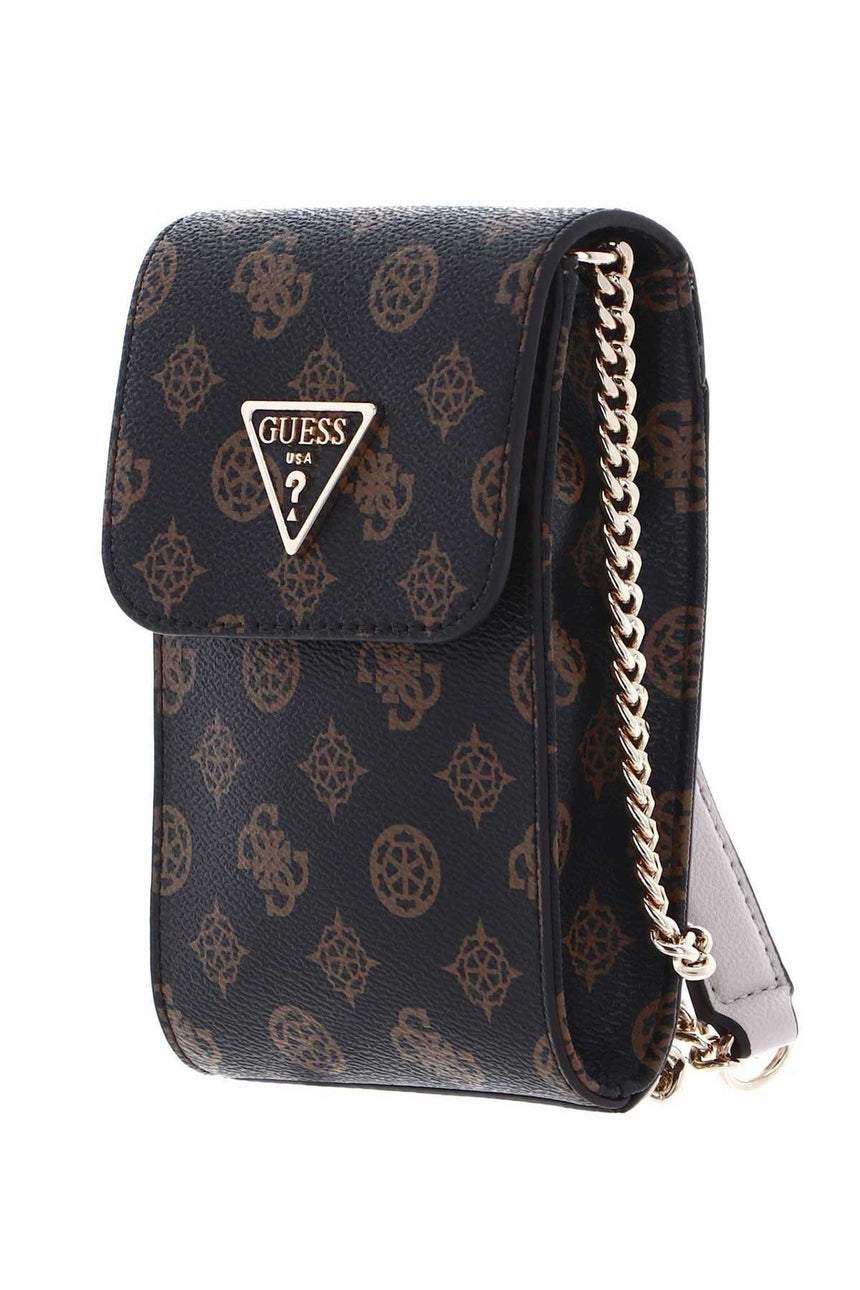 Guess Noelle Flap Mini Çapraz Askılı Kadın Çantası Brown Logo