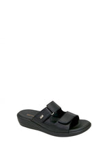 Ceyo Memory Foam Comfort Çift Bantlı Terlik Siyah