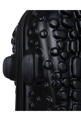 ÇÇS Kroko Kabartma Doku Orta Boy Valiz Siyah