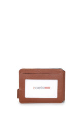 Grande Banknot Tutucu Mini El Portföyü Taba - Kahve