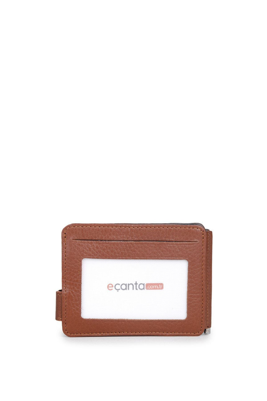 Grande Banknot Tutucu Mini El Portföyü Taba - Kahve
