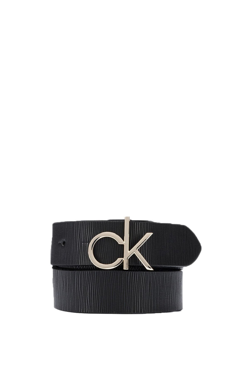 Calvin Klein Re-Lock Low Ck 90cm / 36 Inch Ep Kadın Kemer Black