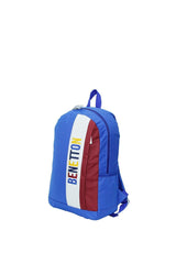 Benetton Dikey Ön Cepli Sırt Çantası Mavi - Bordo