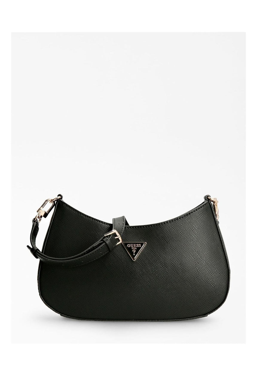 Guess Alexie Top Zip Shoulder Bag Kadın Omuz Çantası Black