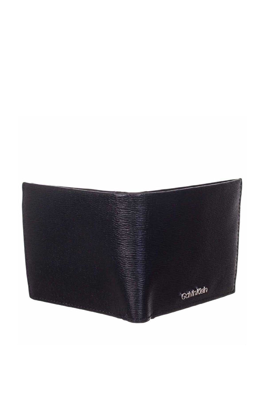 Calvin Klein Minimalism Bifold 5Cc W/Coin Erkek Cüzdan CK Black