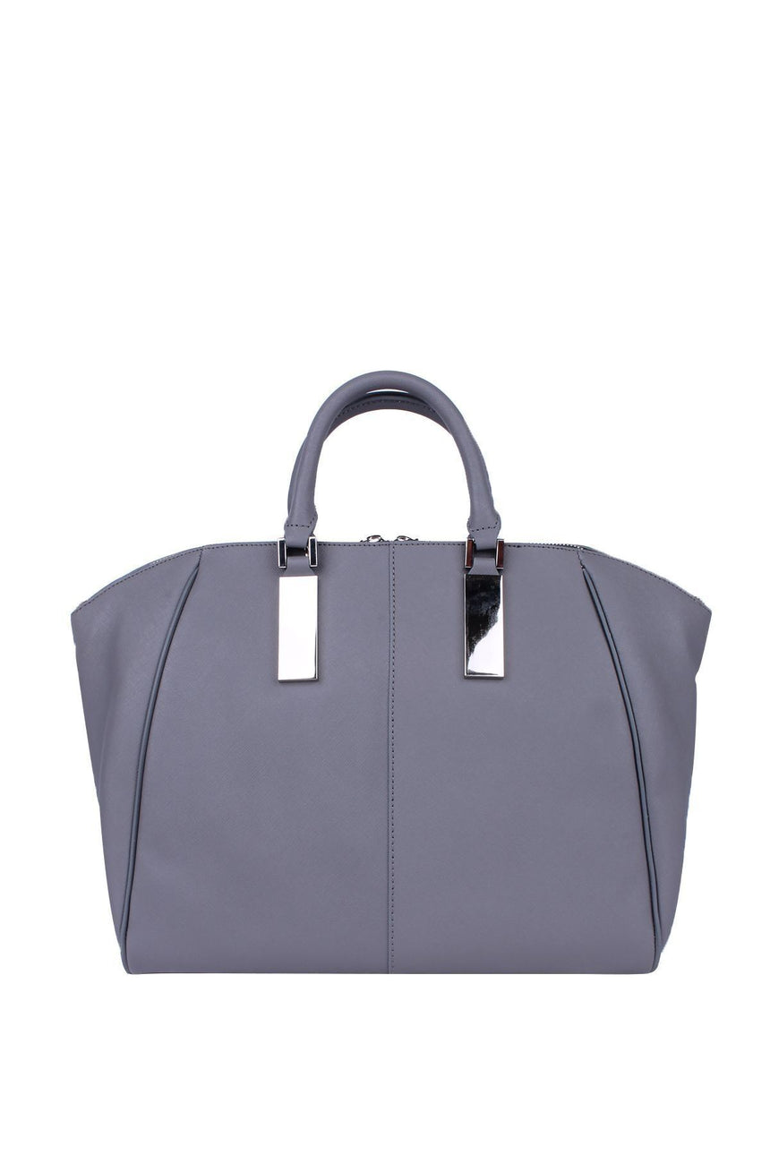 Calvin Klein Scarlett Dome Satchel Kadın El Çantası Grey / Black