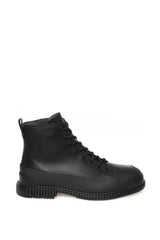 Camper Pix Hakiki Deri Fermuarlı Siyah Erkek Bot Siyah