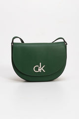 Calvin Klein Re-Lock Saddle Bag Çapraz Askılı Kadın Çantası Deep Forest
