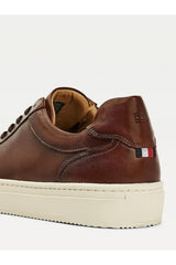 Tommy Hilfiger Premium Leather Cups Erkek Sneakers Natural - Cognac