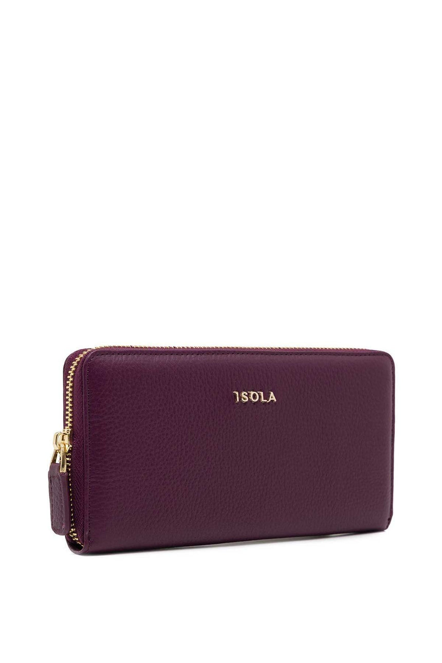 Isola Ella Kadın Hakiki Deri Cüzdan Mor