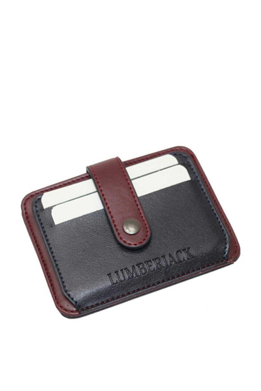 Lumberjack Erkek Cüzdan Siyah - Bordo