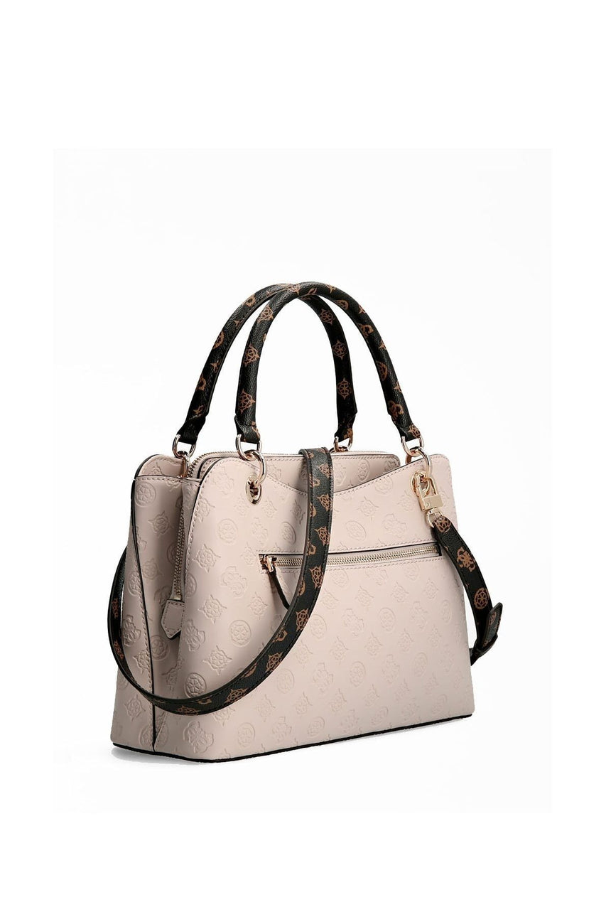 Guess Hensely Logo Girlfriend Kadın Omuz Çantası Stone Multi