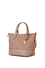 Trista Lg Grab Bag Leather Dk Khaki
