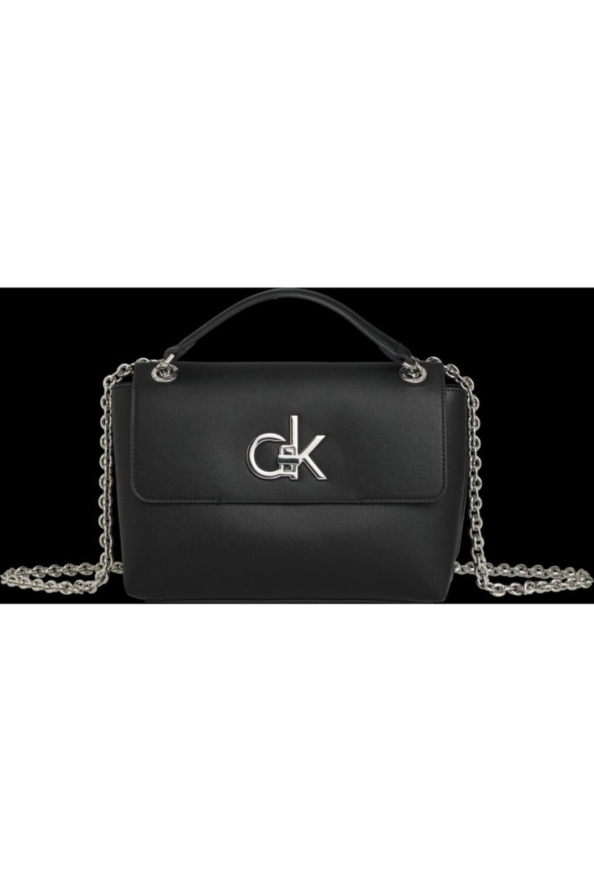 Calvin Klein Ew Conv Flap Xbody Md Çapraz Askılı Kadın Çantası Black