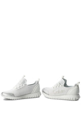 Calvin Klein Ron - Low Top Lace Up - Mesh Erkek Sneakers White / Silver
