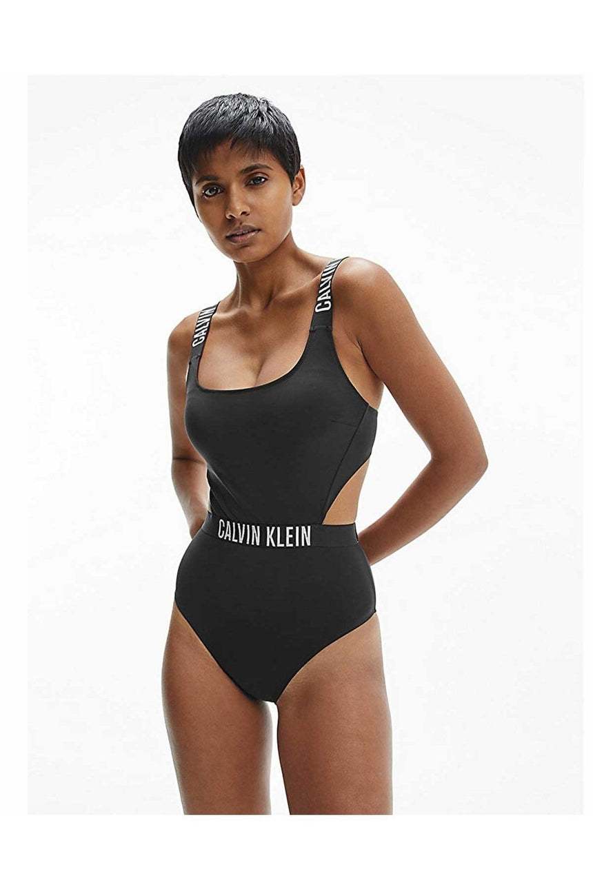 Calvin Klein Cut Out Kadın Mayo Pvh Black