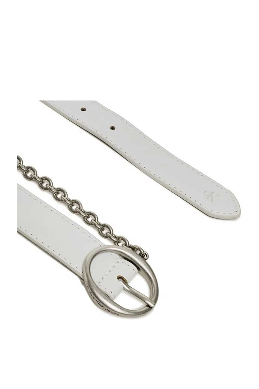 Calvin Klein RRound Classic Belt Kadın Kemer Ghost Grey