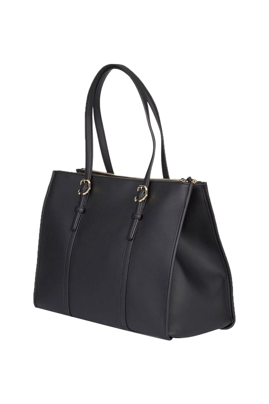 Tommy Hlifiger Th Chic Satchel Kadın El Çantası Black