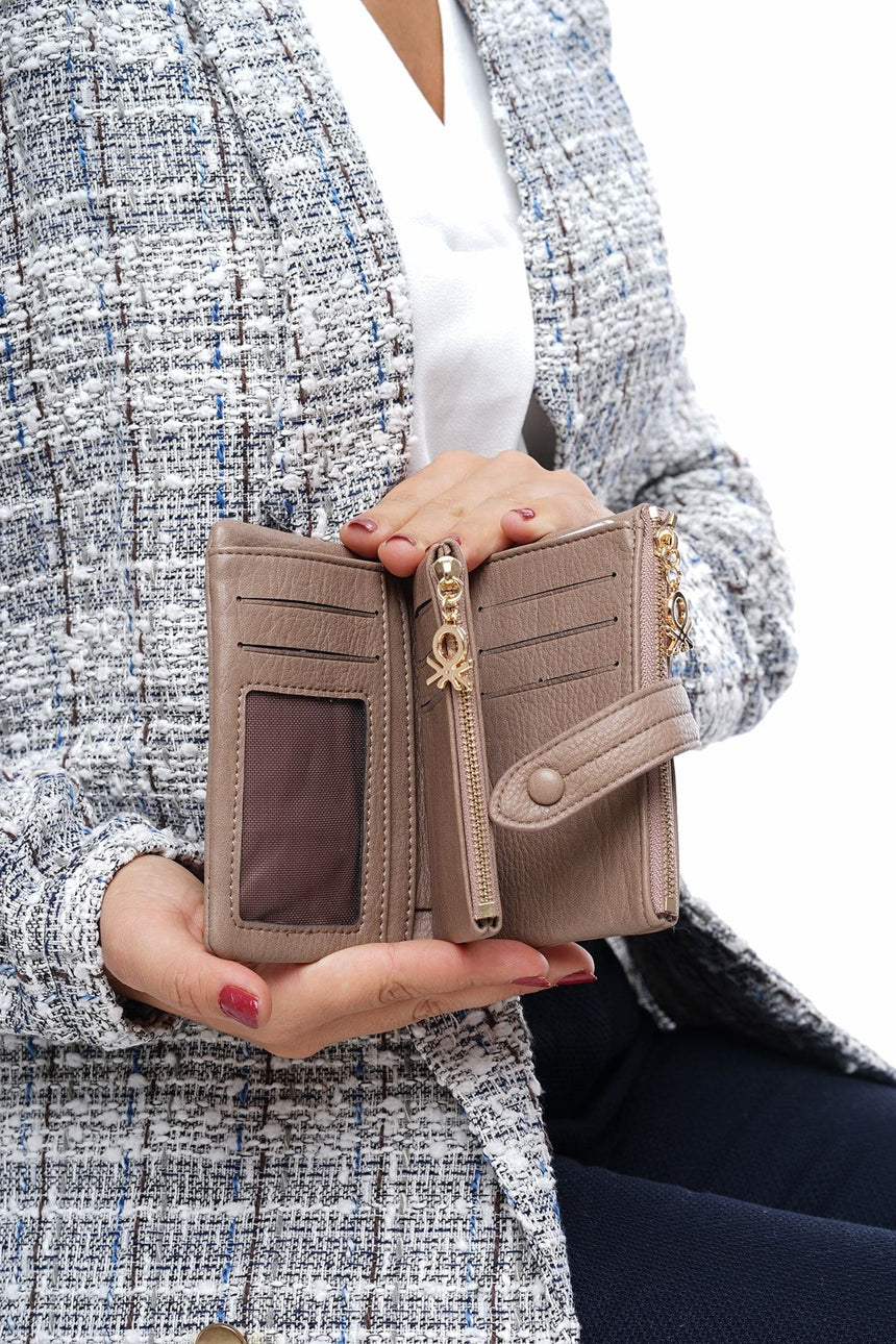 Benetton Vintage Small Kadın Cüzdanı Vizon