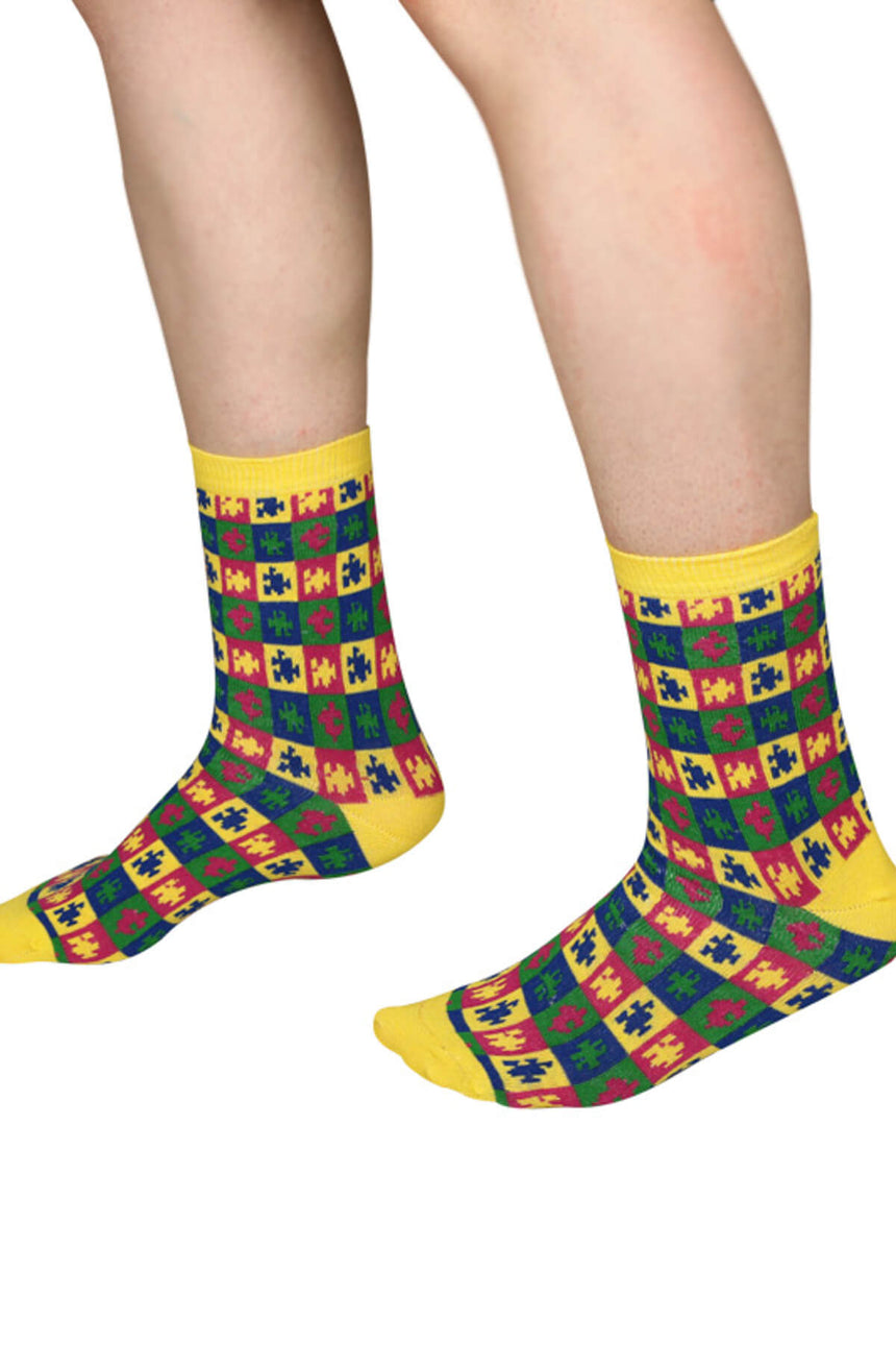 The Socks Company Puzzle Pıeces Çok Renkli Çorap Renkli