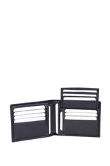 Grande Çıkarılabilir Kartlıklı Ve Dış Cepli Erkek El Portföyü Siyah