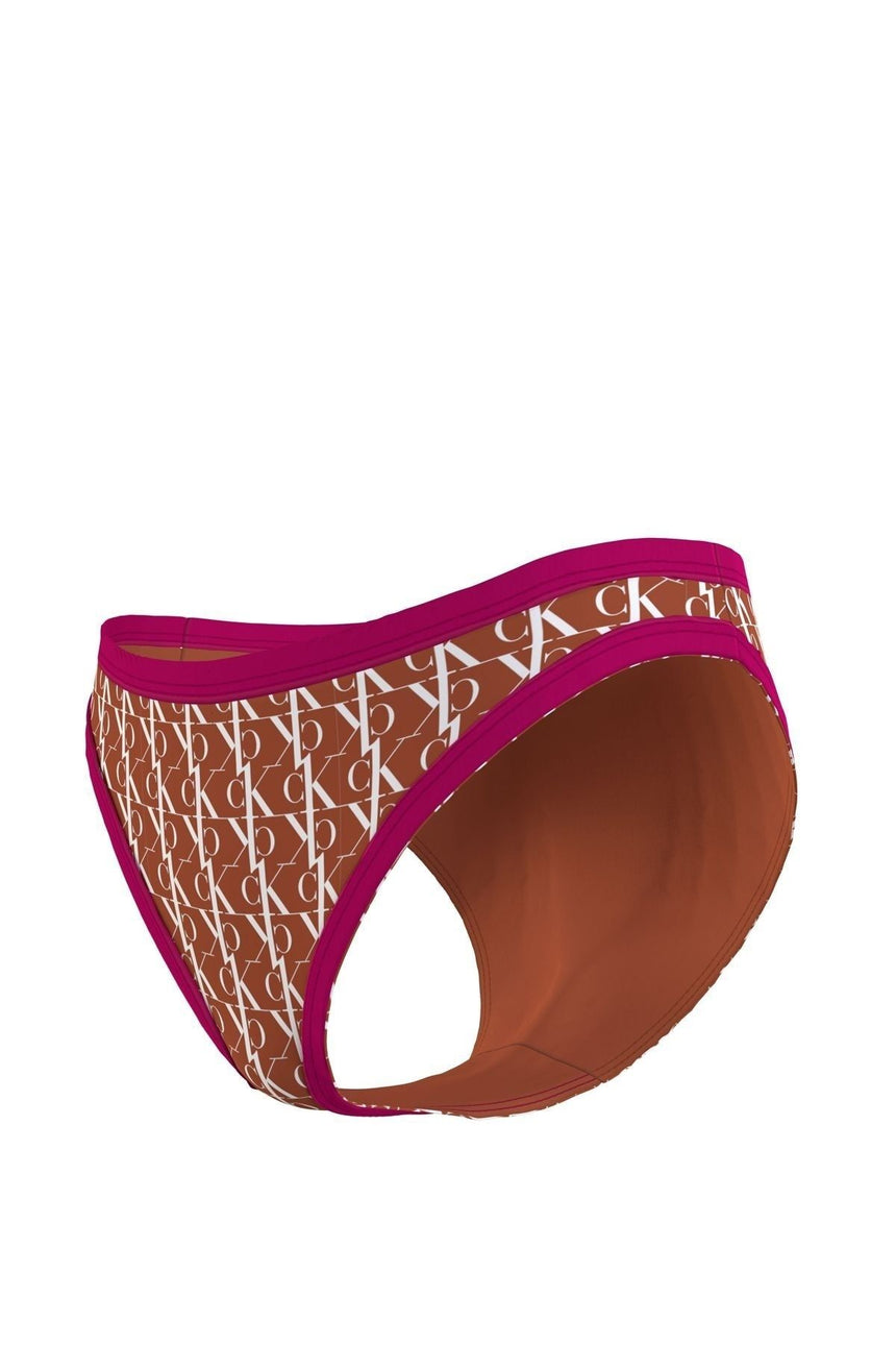 Calvin Klein Ck Monogram Baskılı Slip Kadın Bikini Altı KW0KW01703