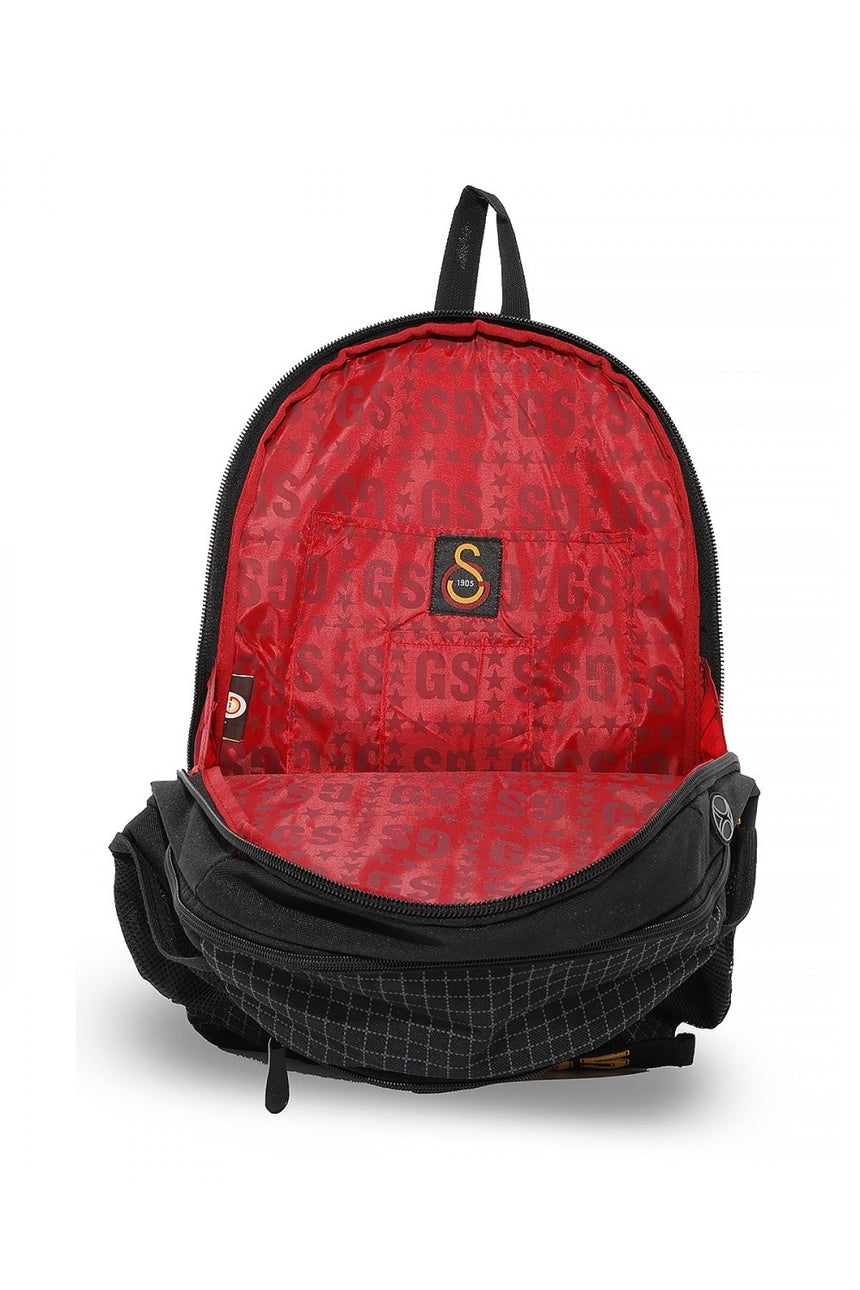 Galatasaray Gs Logo Sırt Çantası Siyah