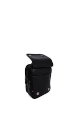 Us Polo Assn Silver Logo Erkek Çapraz Askılı Çanta Siyah