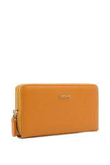 Isola Ella Kadın Hakiki Deri Cüzdan Hardal