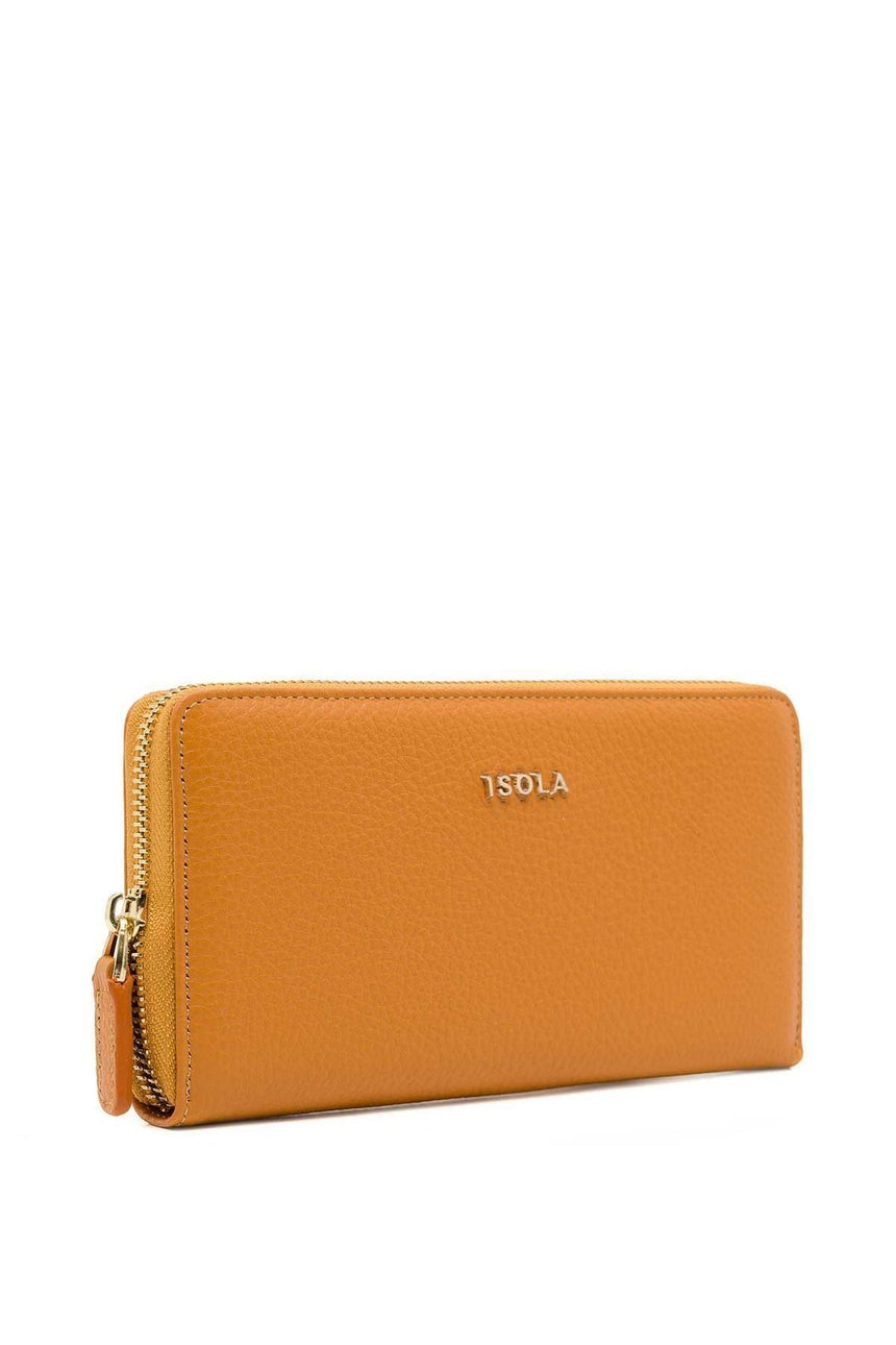 Isola Ella Kadın Hakiki Deri Cüzdan Hardal