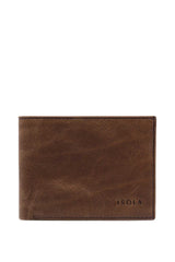 Isola Lionel Erkek Hakiki Deri Cüzdan Kahve