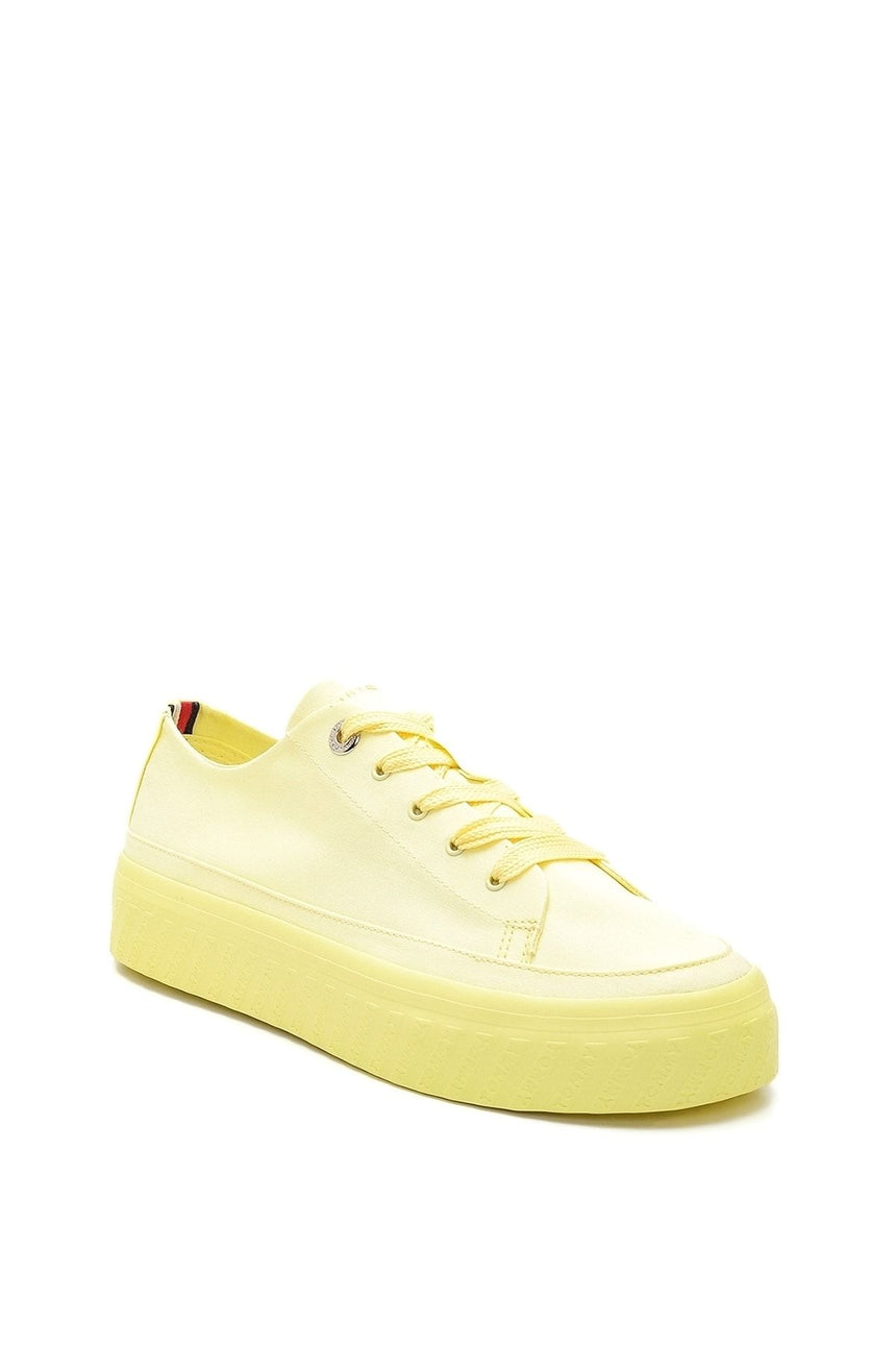 Tommy Hilfiger Kadın Monochromatic Sneakers Lemon Twist