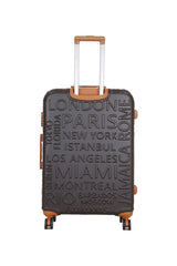 ÇÇS City Name Büyük Boy Valiz Kahve