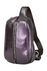 Benetton Logo Baskı Fermuarlı Kadın Body Bag Lacivert