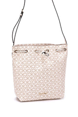 Calvin Klein Mono Drawstring Md Kadın Kol Çantası Birch Mono