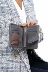 Benetton Vintage Small Kadın Cüzdanı Gri