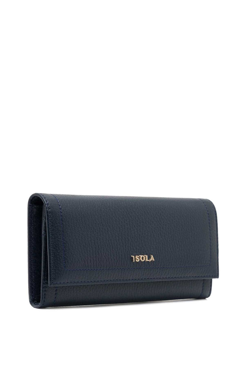 Isola Selly Kadın Hakiki Deri Cüzdan Lacivert